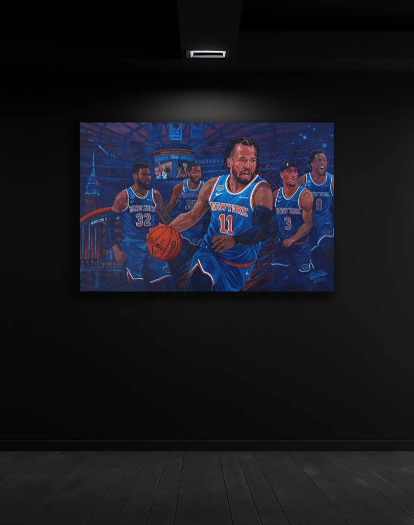 New York Knicks 2026 NBA Champions Kings of New York original painting by Edgar Brown