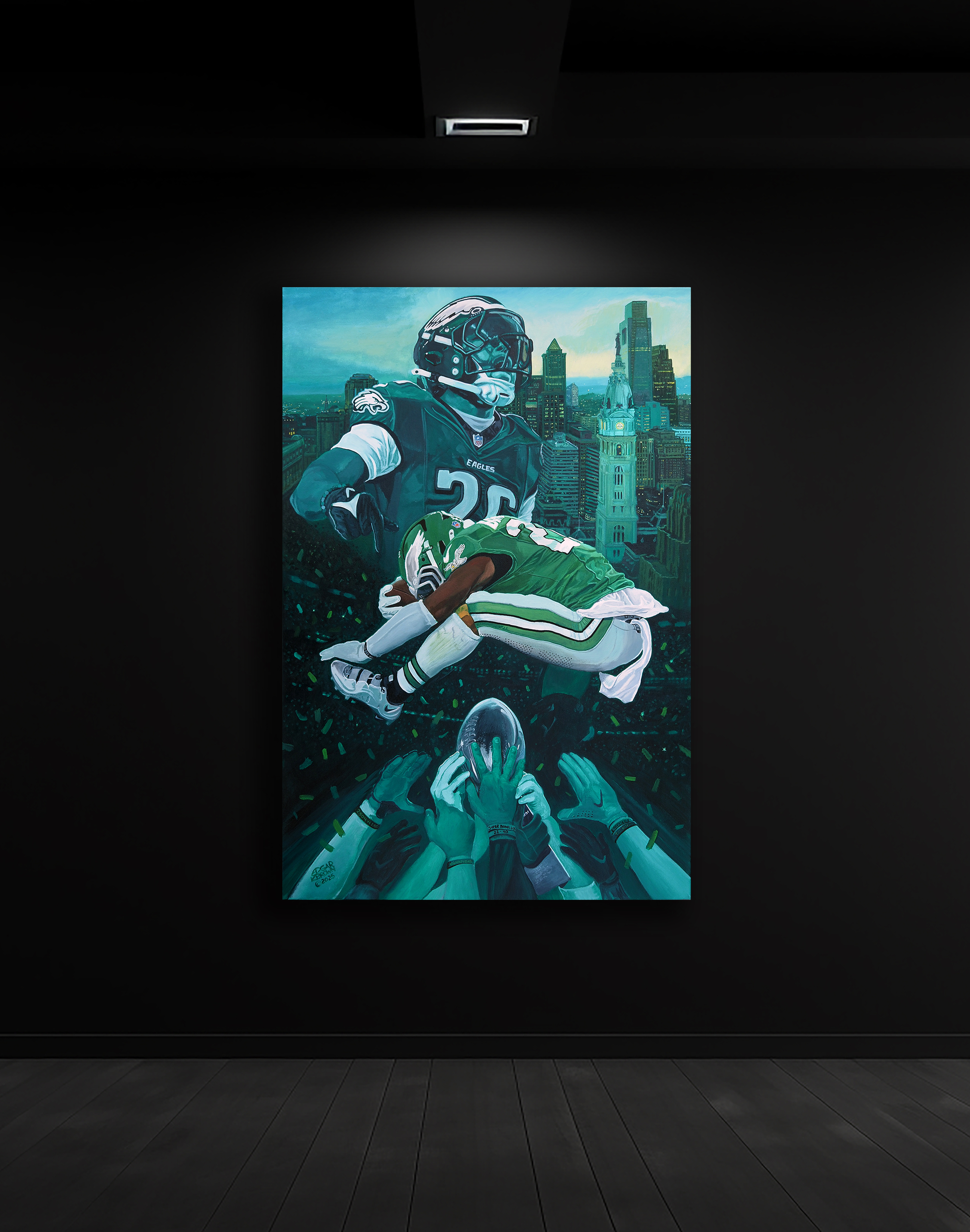 Philadelphia Eagles Saquon Barkley Painting
