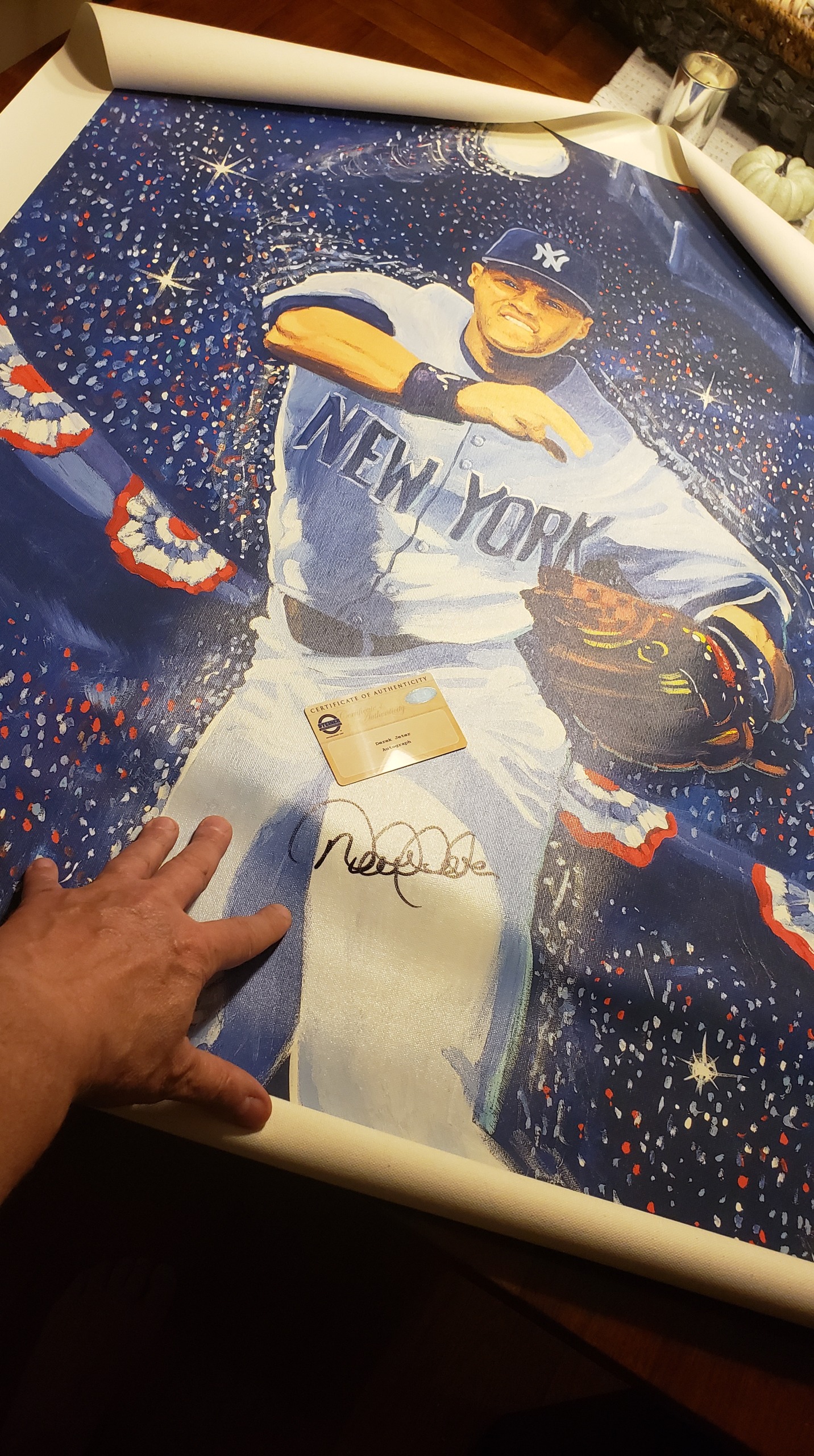 NY Yankees Derek Jeter MVP Art