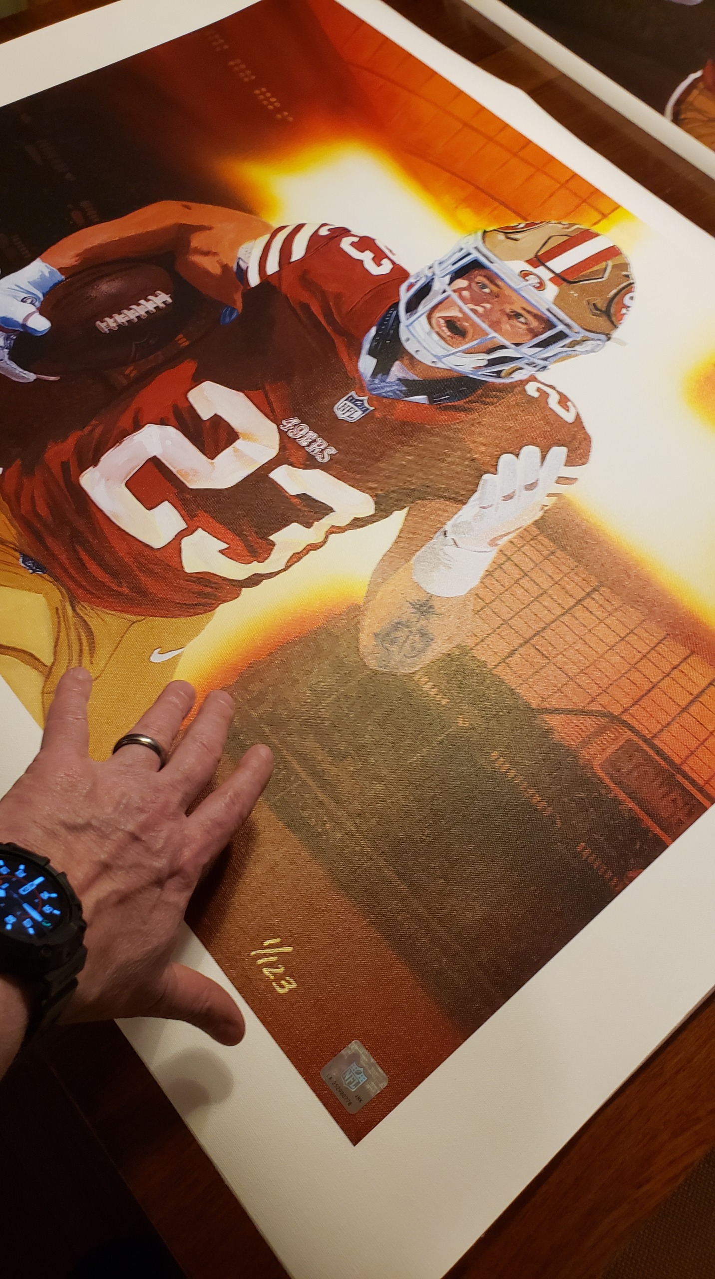 Christian McCaffrey 49ers Canvas Edition