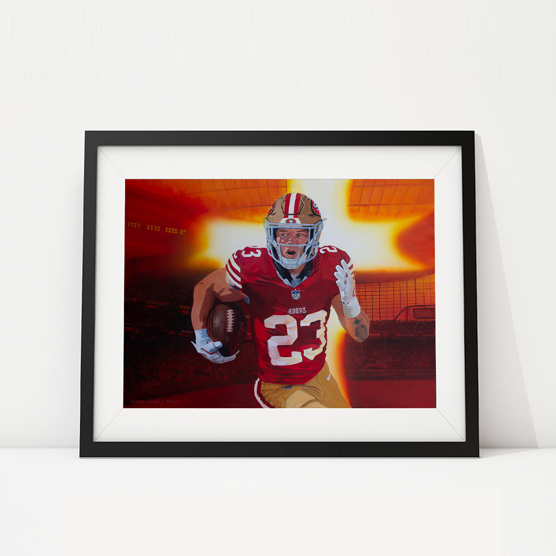 Christian McCaffery San Francisco 49ers Art
