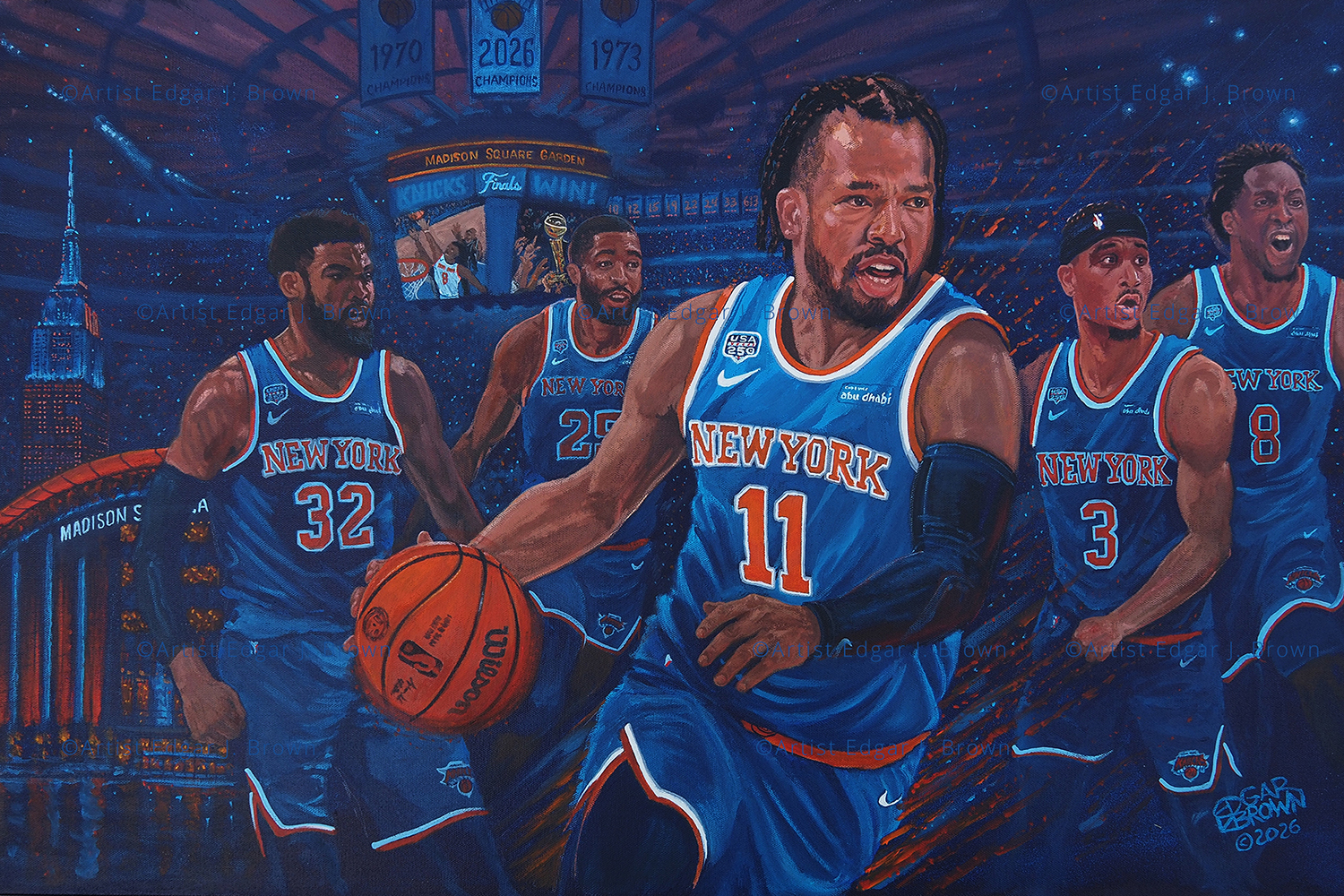 Knicks 2026 Champions Original Painting "The Kings of New York" — previous painting