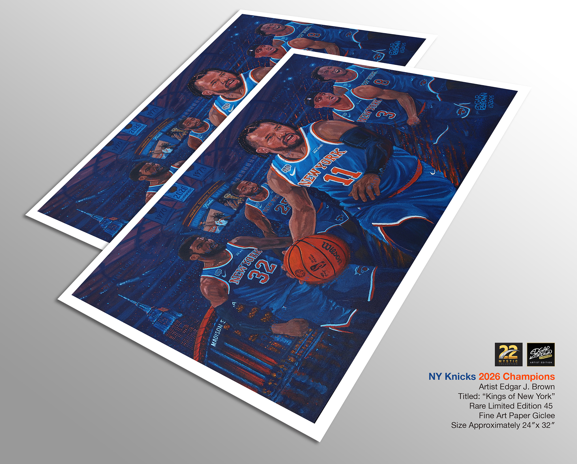 Kings of New York - Edgar J. Brown painting of the 2026 Champion - fine art prints