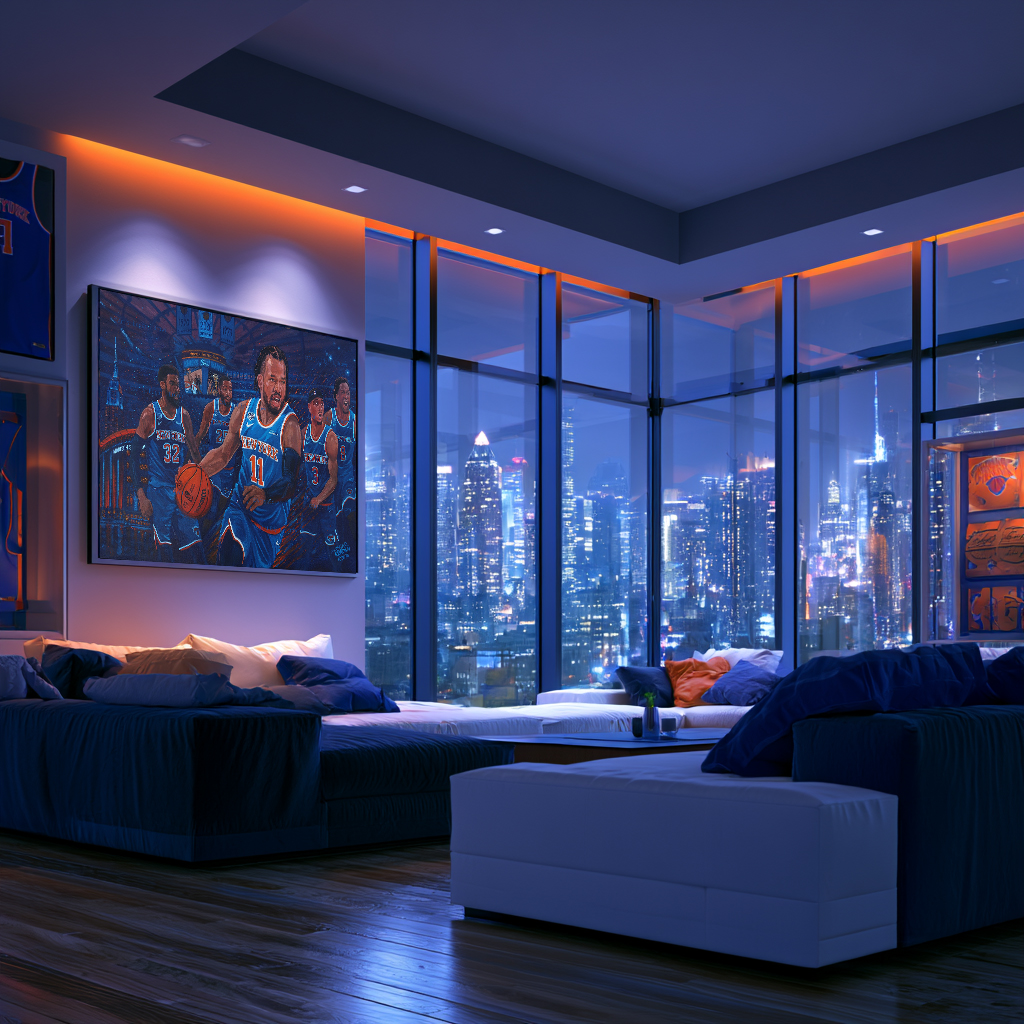 Knicks Championship fine art in penthouse