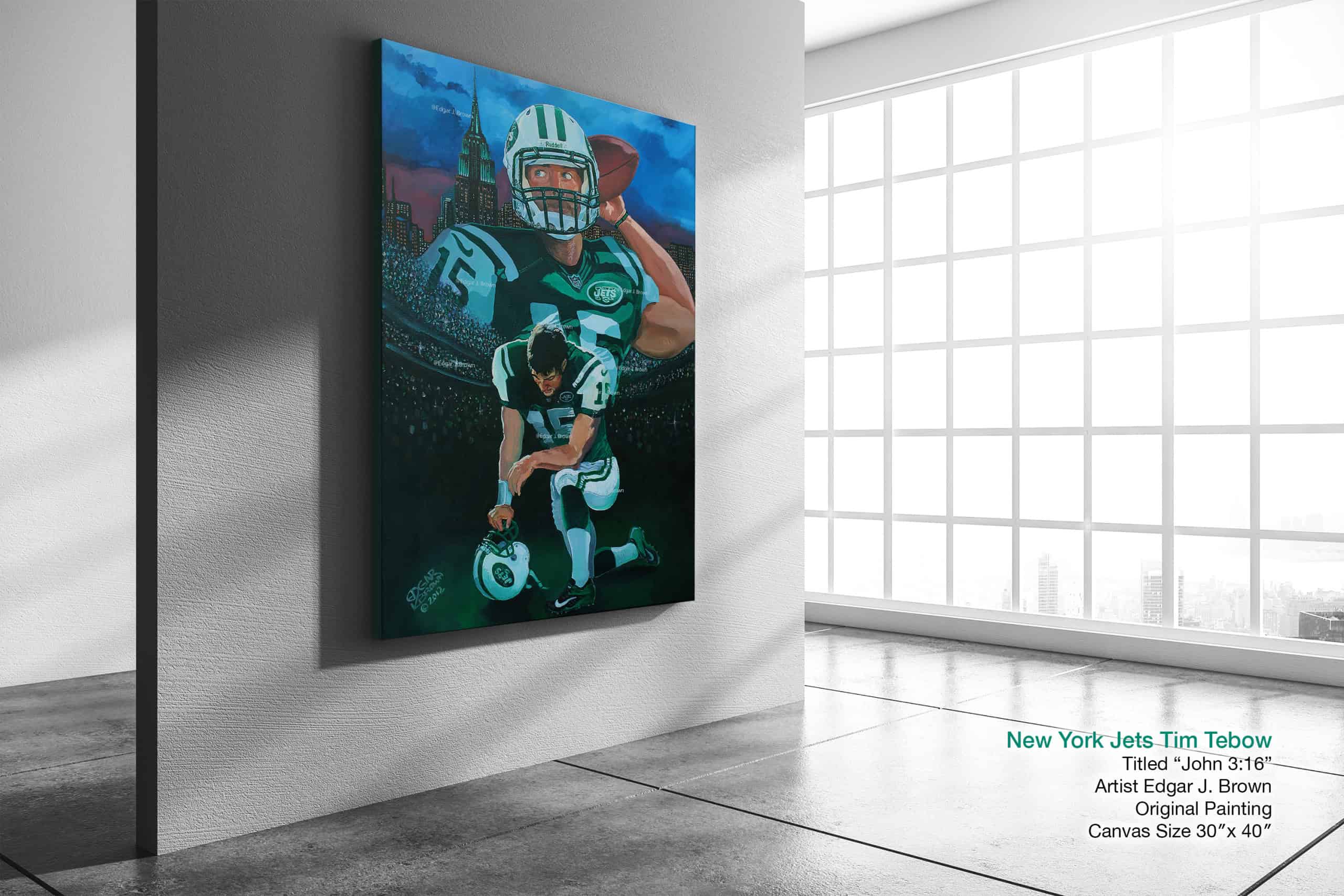 NY Jets Original Painting