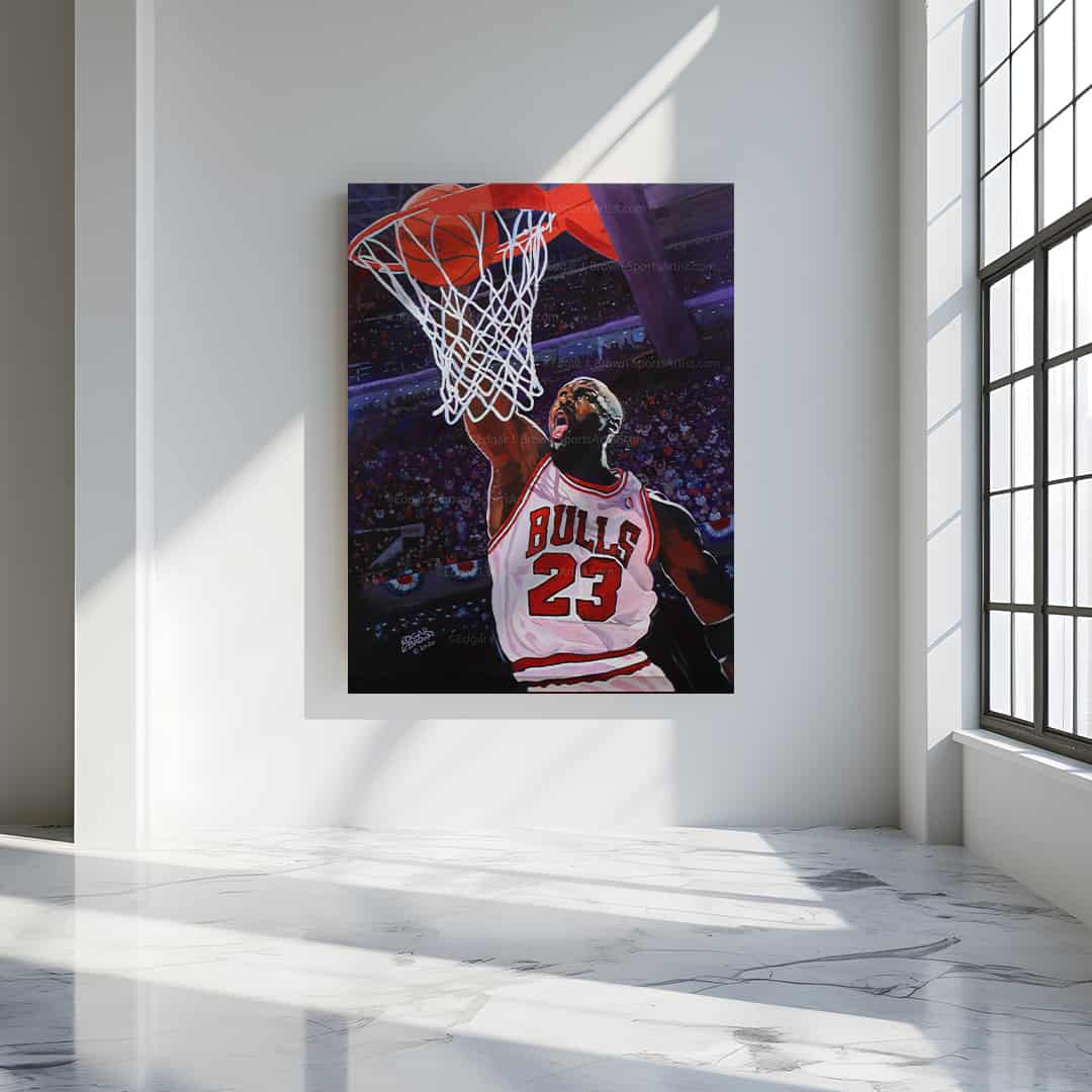 Michael Jordan Fine Art Canvas Only 23 Works