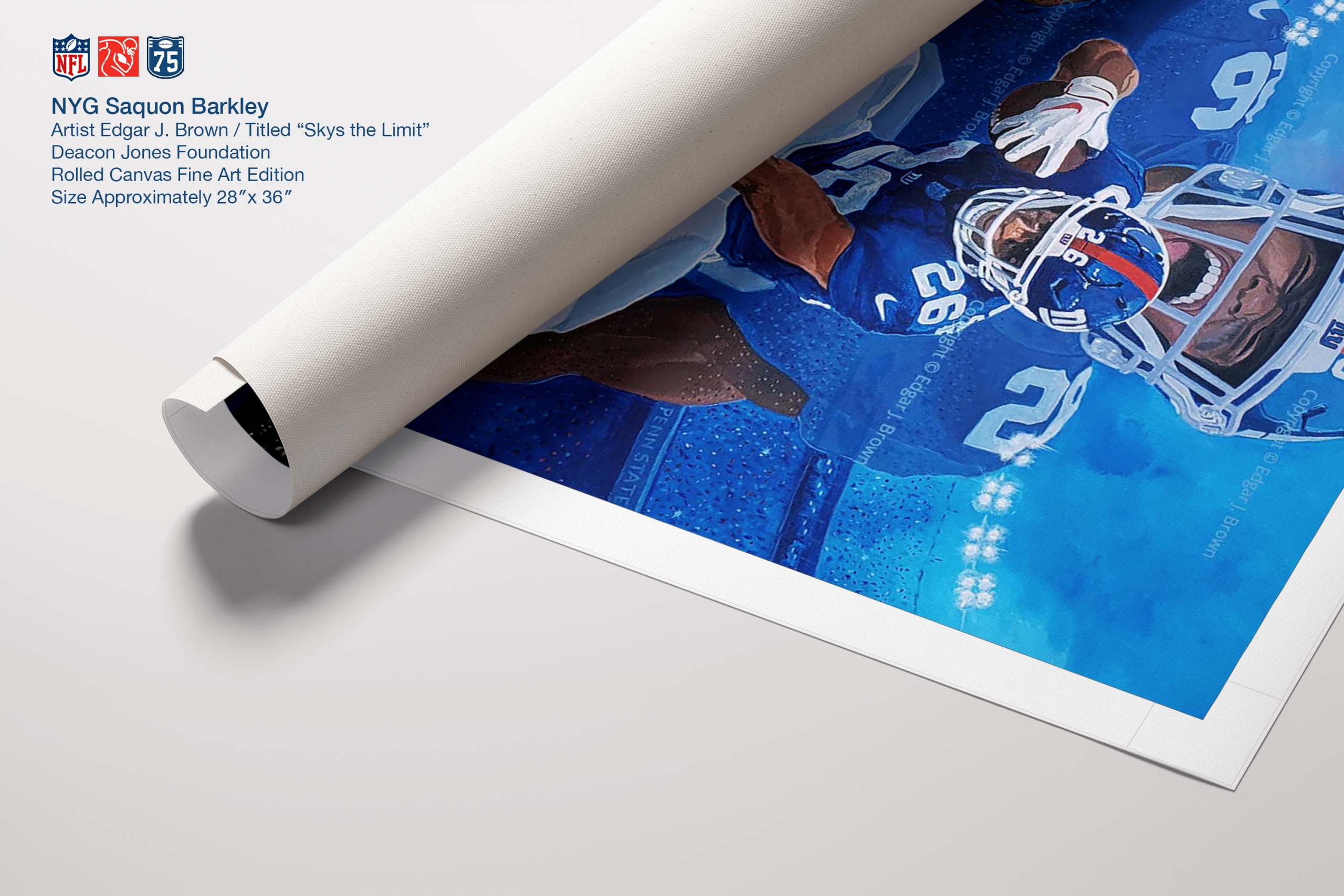 NYG Saquon Canvas Art