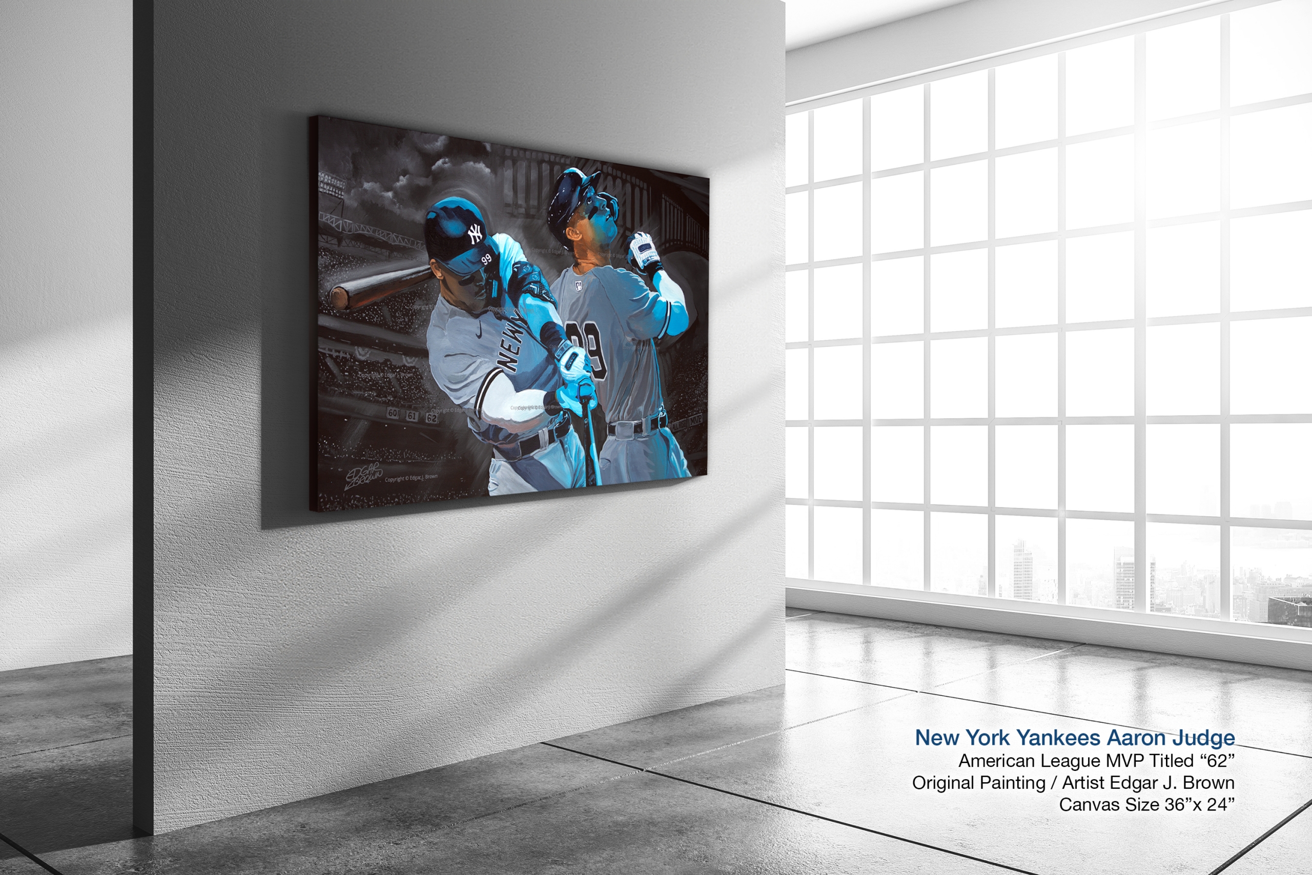 NY Yankees Aaron Judge Original Painting