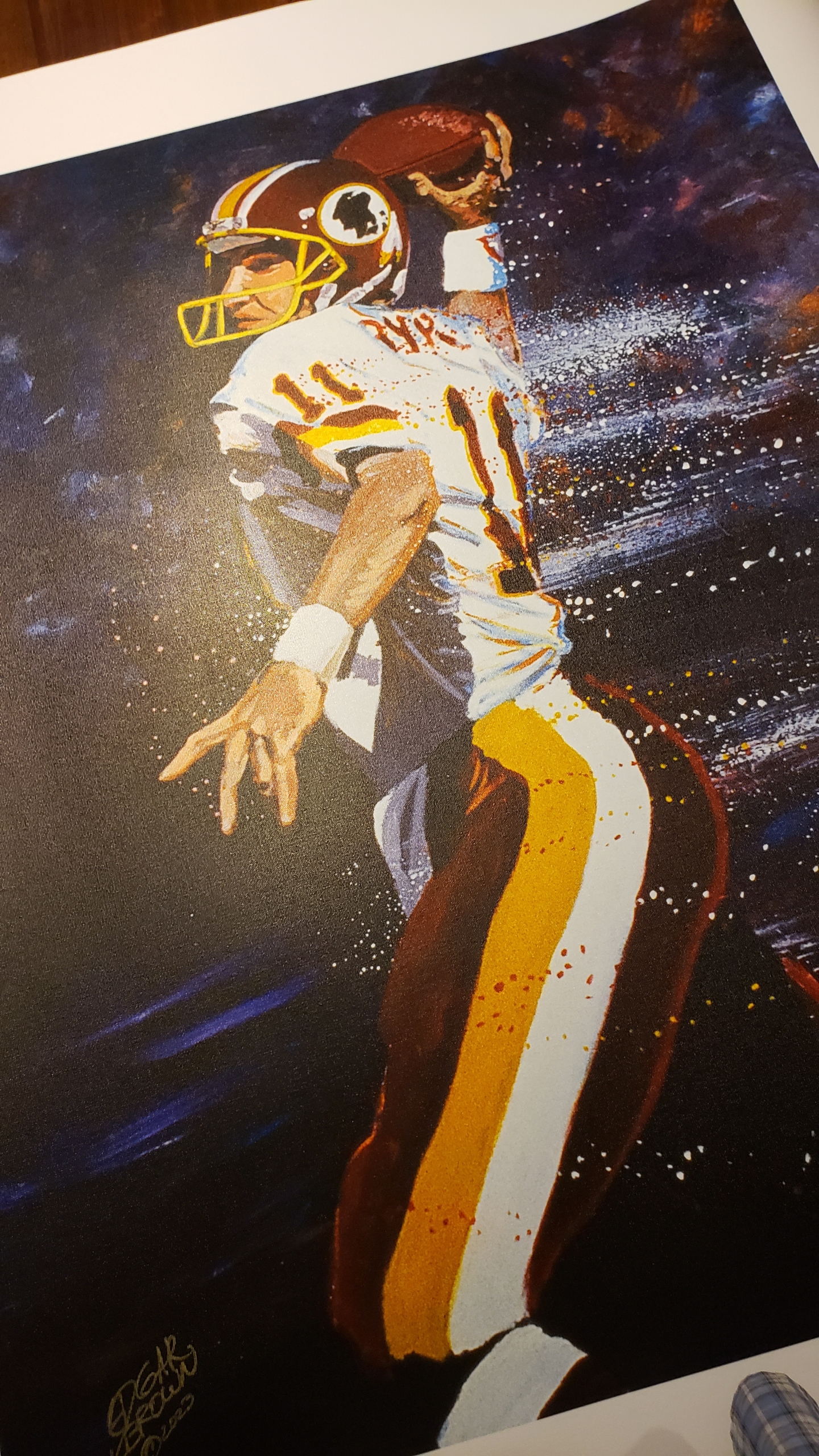Washington Redskins MVP Canvas Actual Size