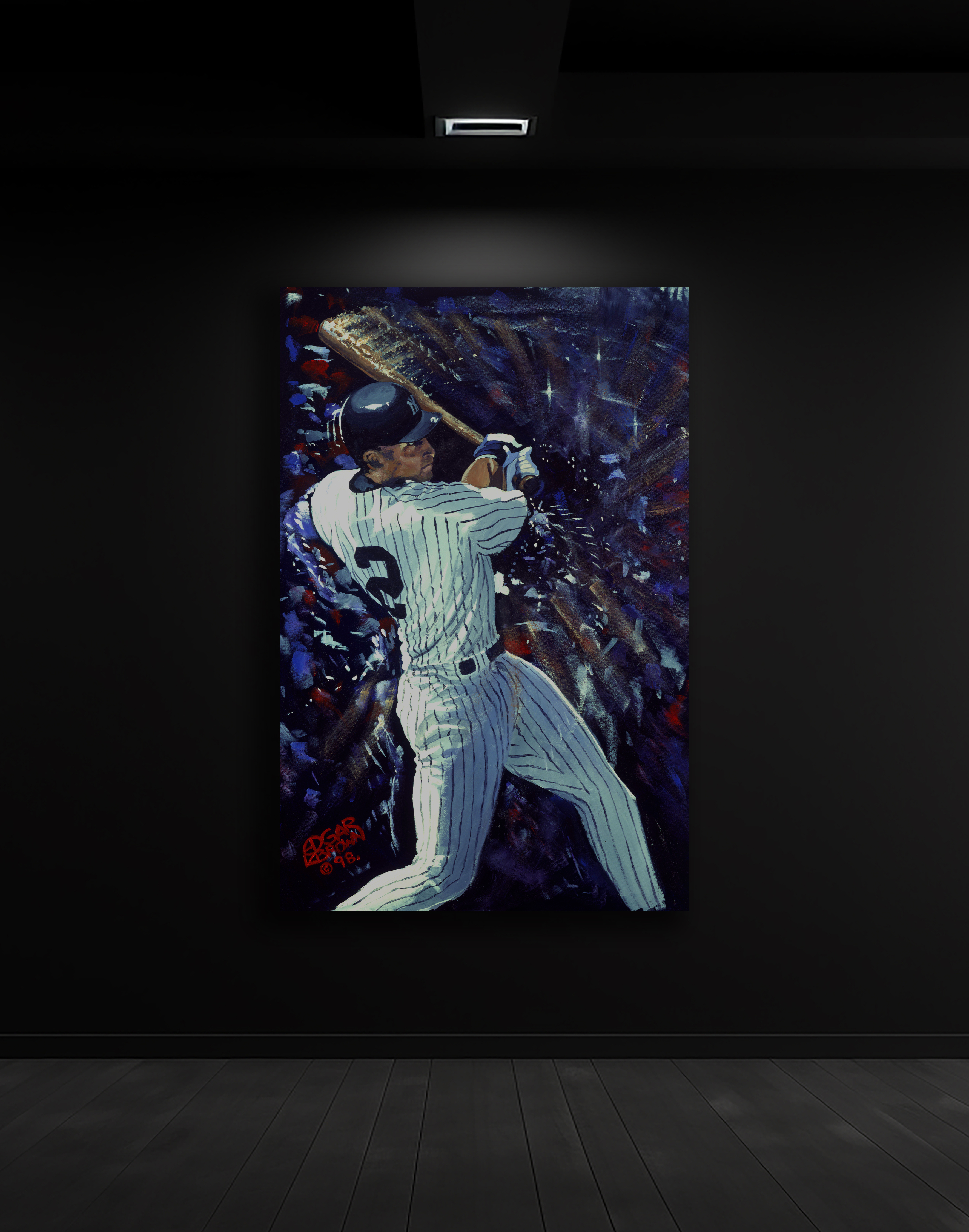 NY Yankees Derek Jeter Original Painting
