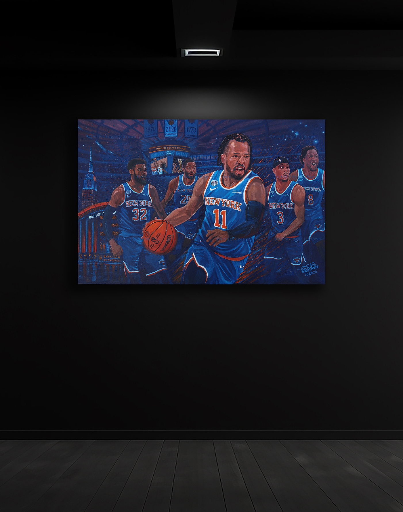 Knicks 2026 Champions Original Painting "The Kings of New York"