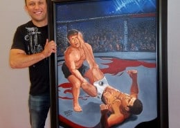 Renzo Gracie with MMA Painting