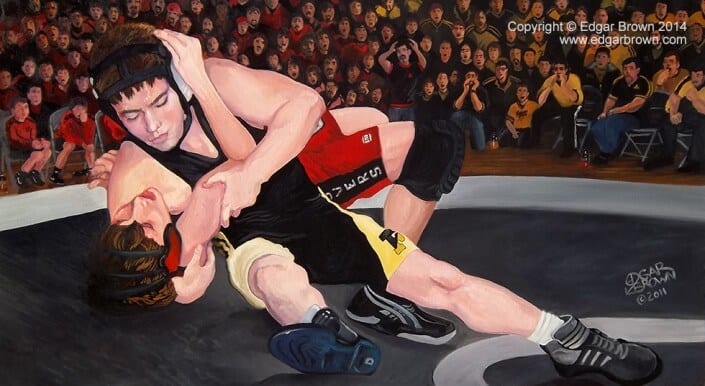 Perseverance Wrestling Painting