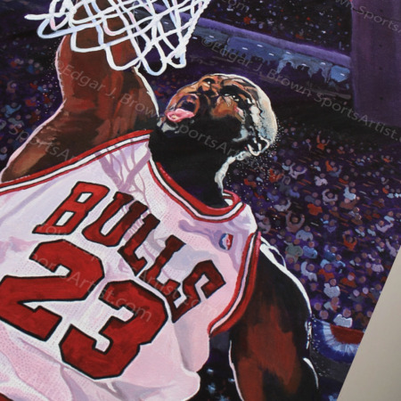 Bulls Jordan Canvas Art