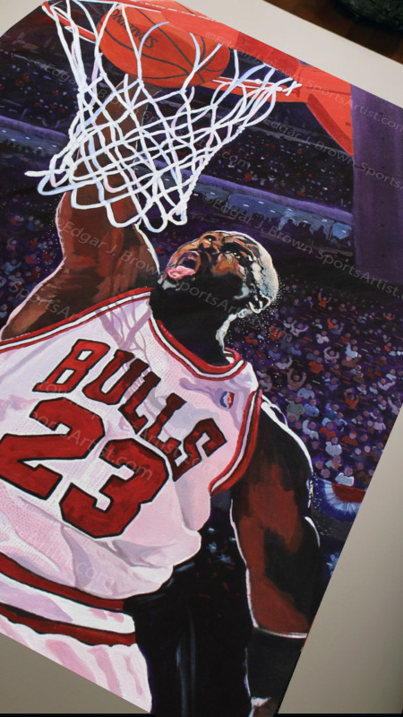 Bulls Jordan Canvas Art