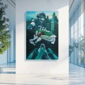 Eagles Saquon Fine Art Canvas