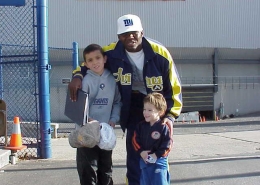 NY Giants Sam Garnes, Bryan and Dylan