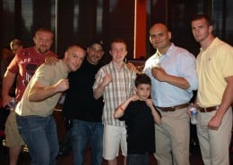 MMA Fighters with Adam at the I Believe Art Gala