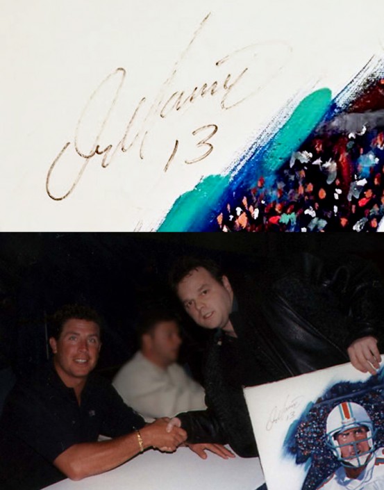 Dan Marino Autographed Dan Marino Autographed Art