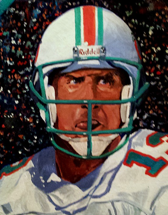 Dan Marino Painting Close Up Dan Marino Painting