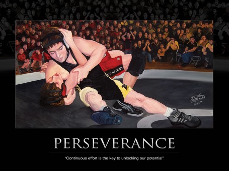 Wrestling Perseverance Print