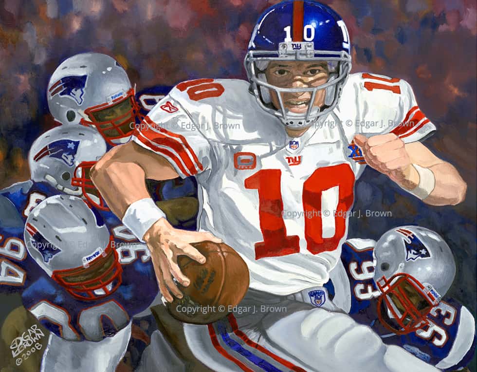 New York Giants Eli Manning Artwork