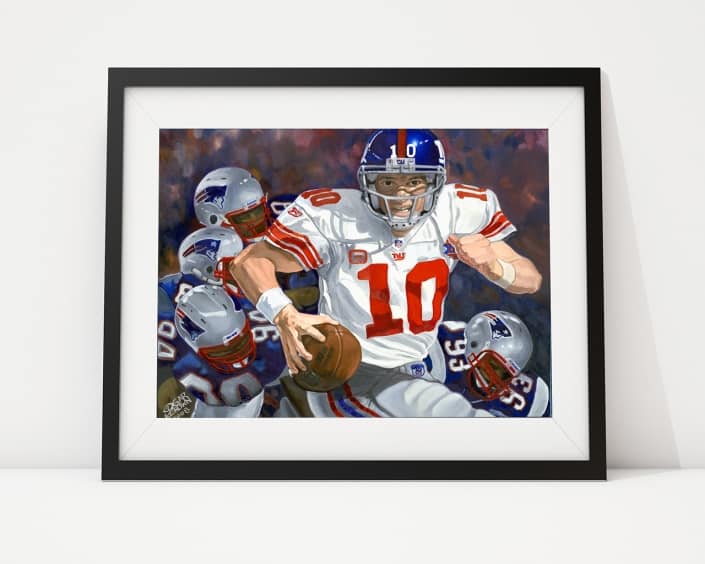 Eli Manning Super Bowl MVP Painting