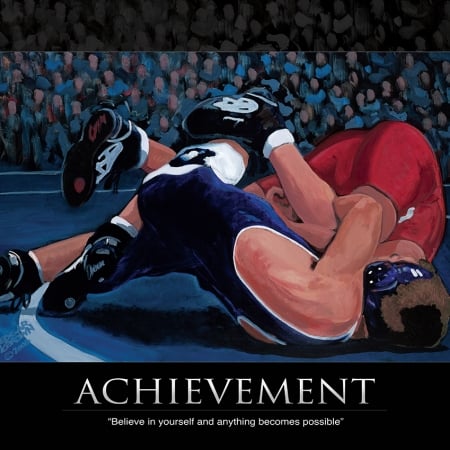 Wrestling Achievement Print