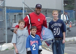 Michael Strahan, Eddie, Bryan and Dave