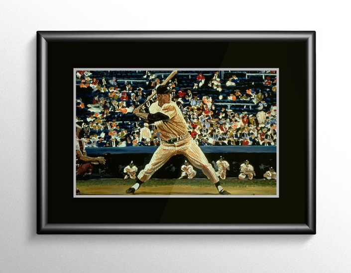 Mickey Mantle Baseball Painting