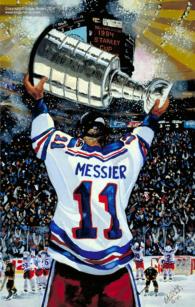 Mark Messier New York Rangers Fanatics Authentic Autographed 8 x 10  Jersey Retirement Night Banner Raising Photograph
