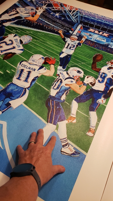 New England Patriots Canvas Giclee