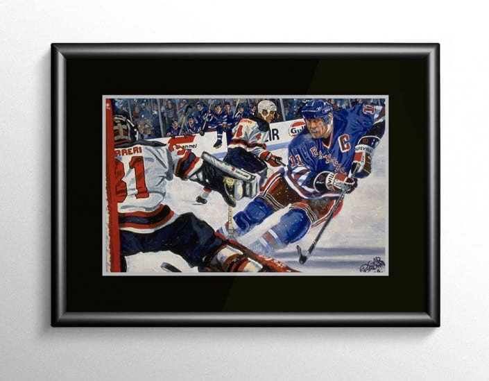 Mark Messier Sports Art Painting