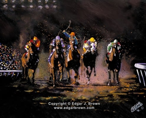 Horse Racing Painting