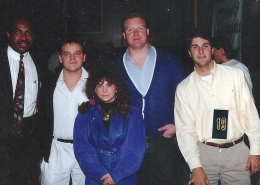 NY Giants Georgs Martin, Edgar Brown, Liz Brown, Steve DeOssie and Matt Stover