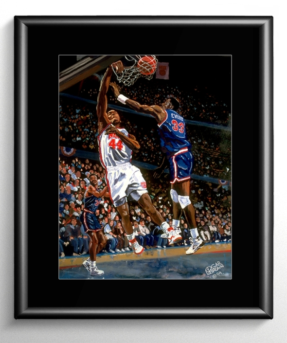 Knicks vs Nets Basketball Painting